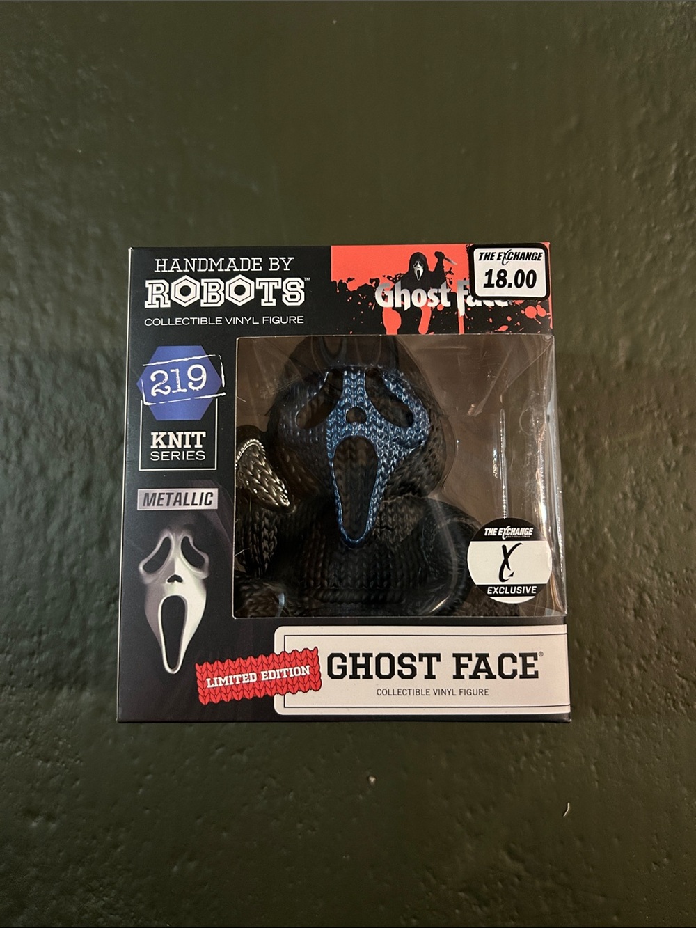 Ghost Face Collectible Vinyl Figure - Black & Blue